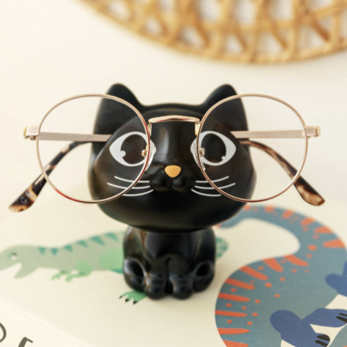 Repose-lunettes chat noir Matou – Support lunettes original - Mycrazystuff
