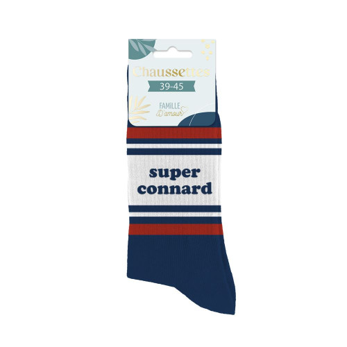 Chaussettes bleues super connard