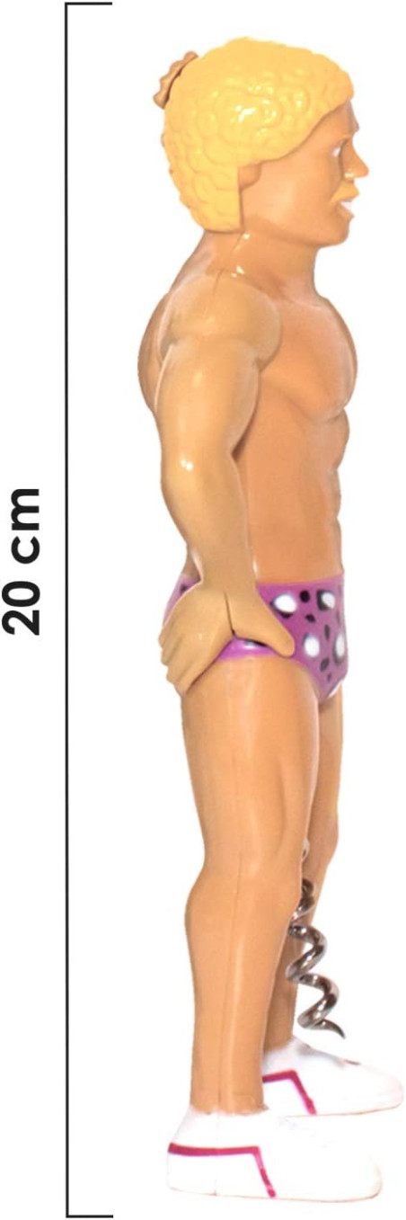 ouvre bouteille homme musclé blond