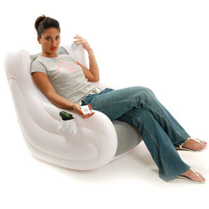 Vente Maxlounge Liquid, le fauteuil gonflable multimedia