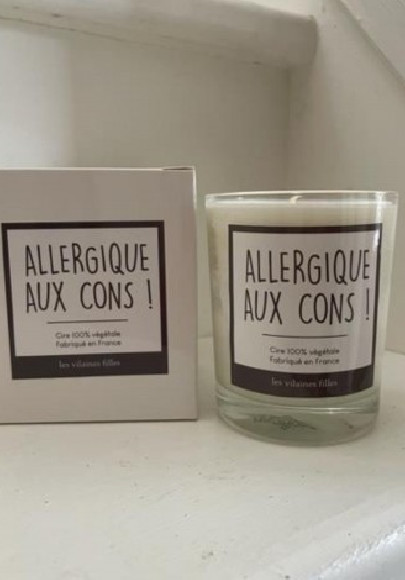 Bougie "allergique aux cons"