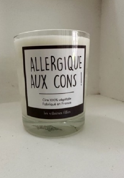 Bougie "allergique aux cons"