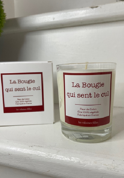 Bougie "qui sent le cul"