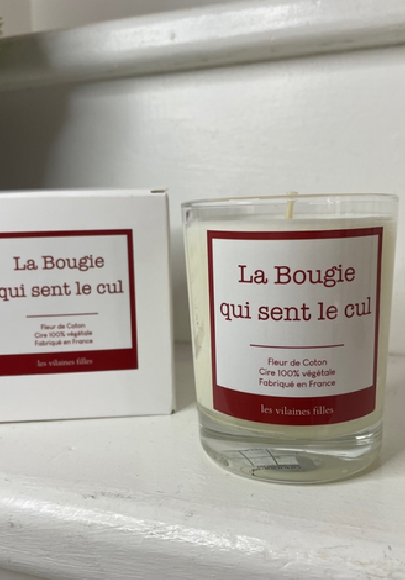 Bougie "qui sent le cul"