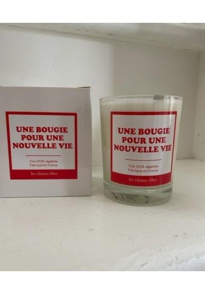 Bougie "pour une nouvelle vie"