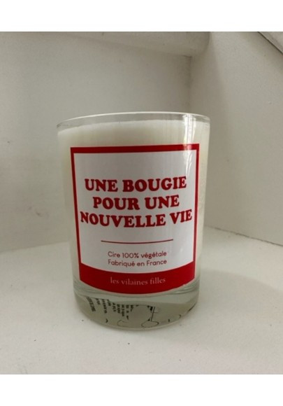 Bougie "pour une nouvelle vie"