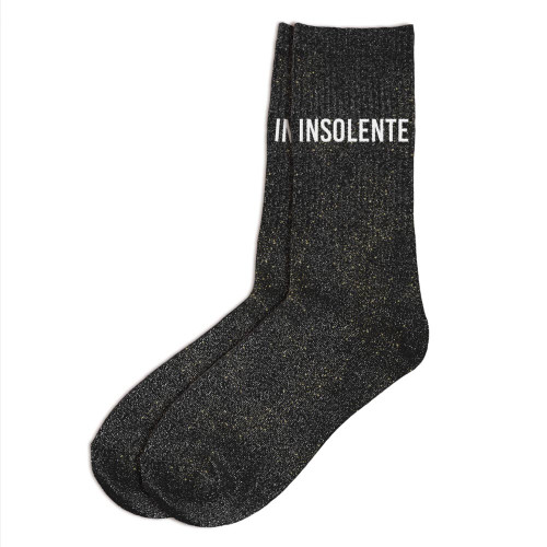 chaussettes grises à paillettes insolente