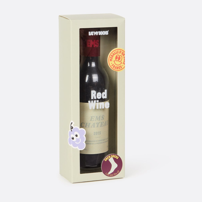 Chaussettes Bouteille de vin rouge grand crus