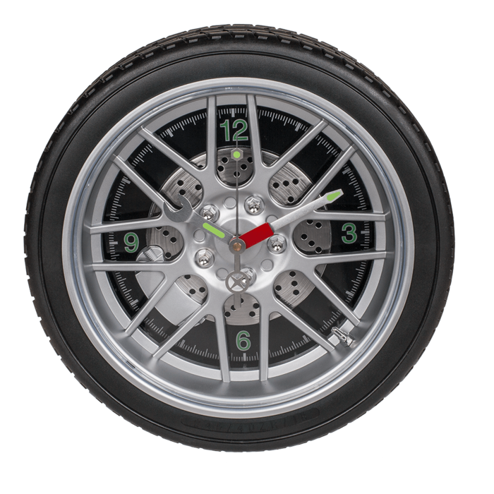 Horloge roue de voiture