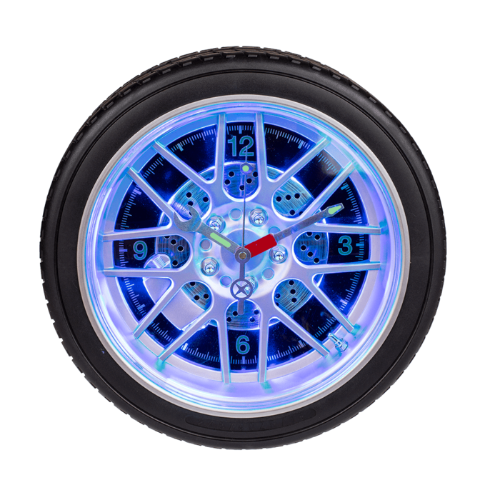 Horloge roue de voiture