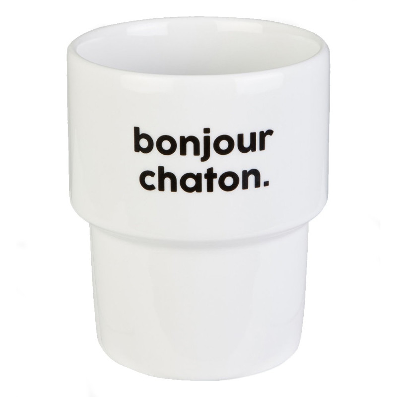 Mug Bonjour Chaton "Félicie Aussi"