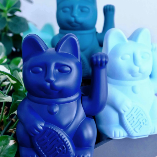 Lucky Cat Dark Blue "Sincérité"