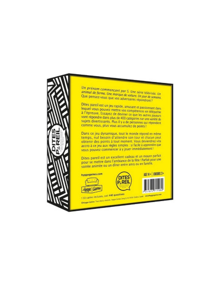 Jeu Dites Pareil - hugge games