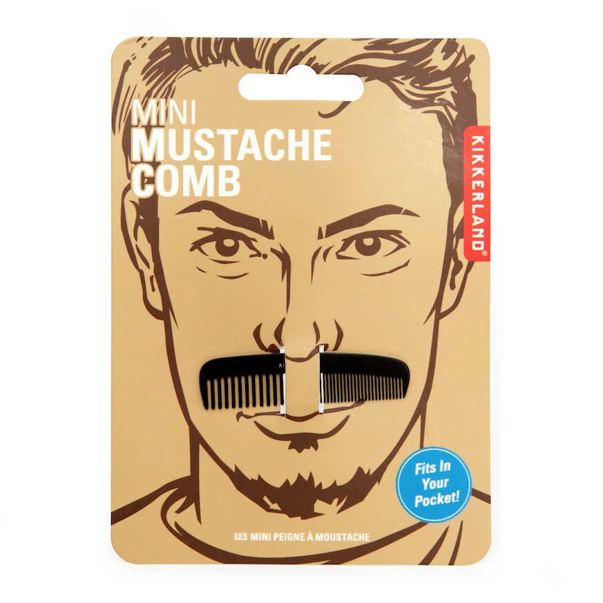 mini peigne a moustache kikkerland