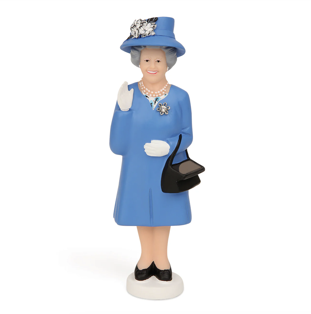 Reine d’Angleterre Solaire Blue Édition – Figurine Solaire British - Mycrazystuff