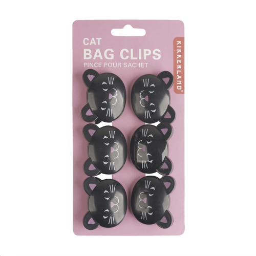 clips à sachets chat kikkerland