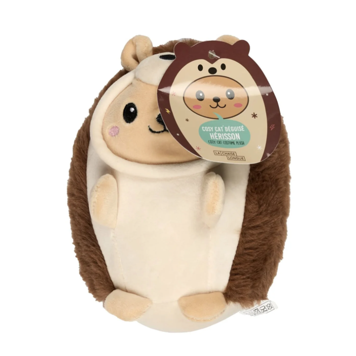 peluche cosy cat déguisé hérisson la chaise longue mycrazystuff.com