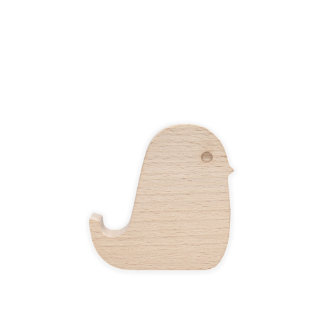 support de telephone en bois de hêtre oiseau kikkerland mycrazystuff.com