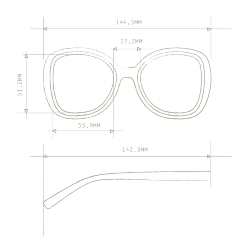 Lunettes de soleil papillon noir et rose - Okkia