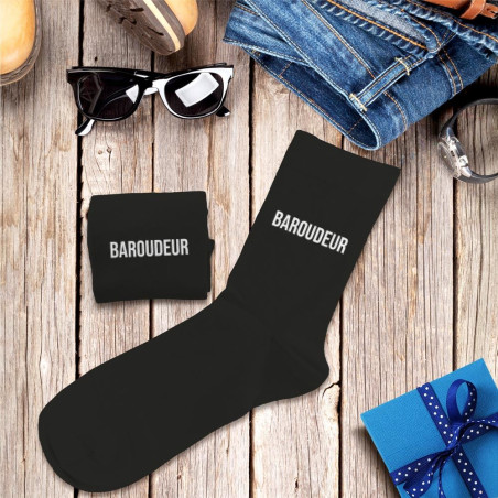 chaussettes noires sport homme baroudeur mycrazystuff.com
