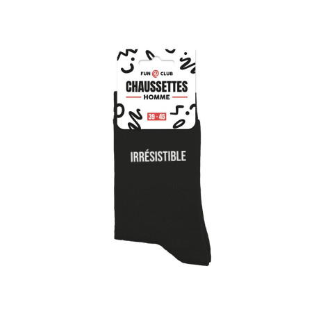 chaussettes noires homme irrésistible mycrazystuff.com