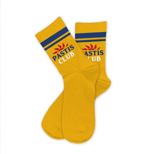 chaussettes jaunes homme pastis club mycrazystuff.com