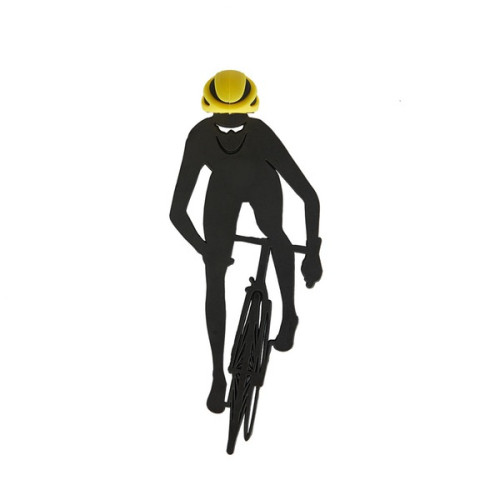 marque page cycliste jaune et noir balvi mycrazystuff.com