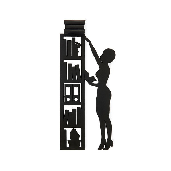 marque page bibliothèque balvi noir mycrazystuff.com