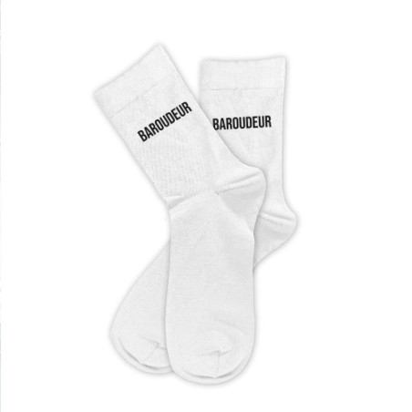 chaussettes sport blanches homme baroudeur mycrazystuff.com