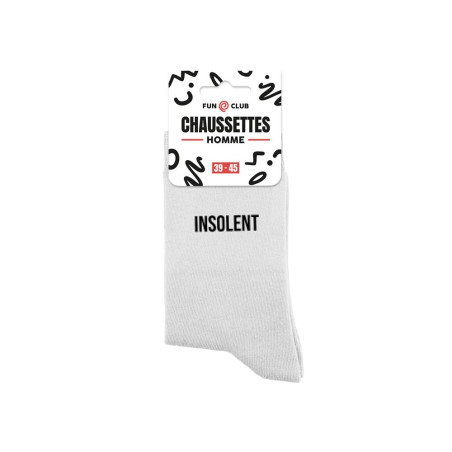 chaussettes blanches sport homme insolent mycrazystuff.com
