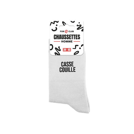 chaussettes sport blanches homme casse couille mycrazystuff.com