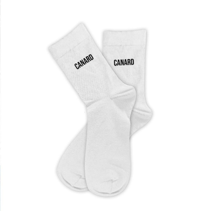 chaussettes blanches sport homme canard mycrazystuff.com