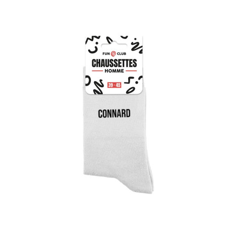 chaussettes blanches sport homme connard mycrazystuff.com