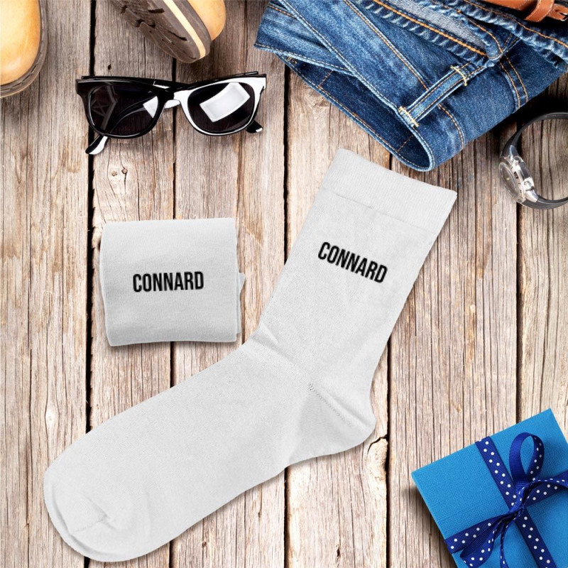 chaussettes blanches sport homme connard mycrazystuff.com