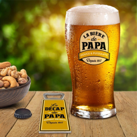 Coffret cadeau verre La bière de papa