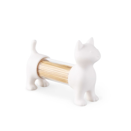 porte cure-dent salière poivrière chat blanc balvi mycrazystuff.com