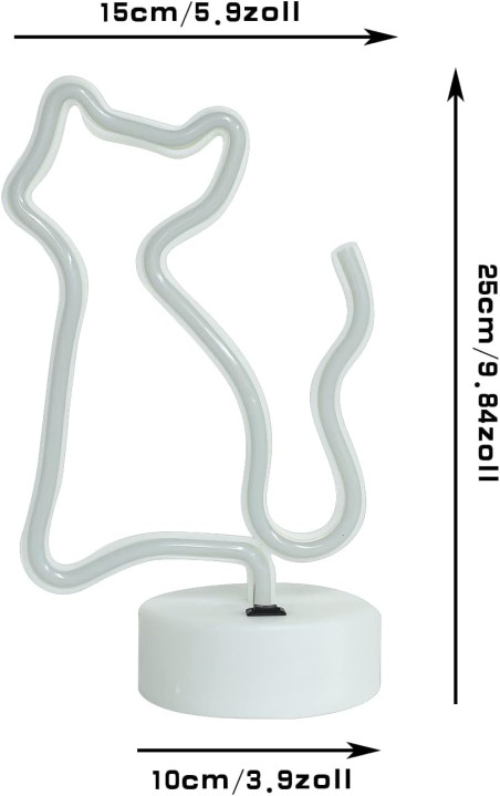 lampe neon led chat rose mycrazystuff.com