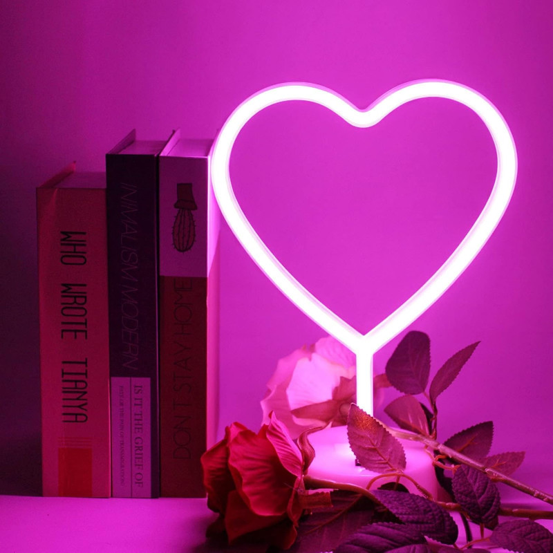 lampe neon led coeur rose mycrazystuff.com