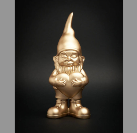 statue nain lover 29cm gold blogo mycrazystuff.com