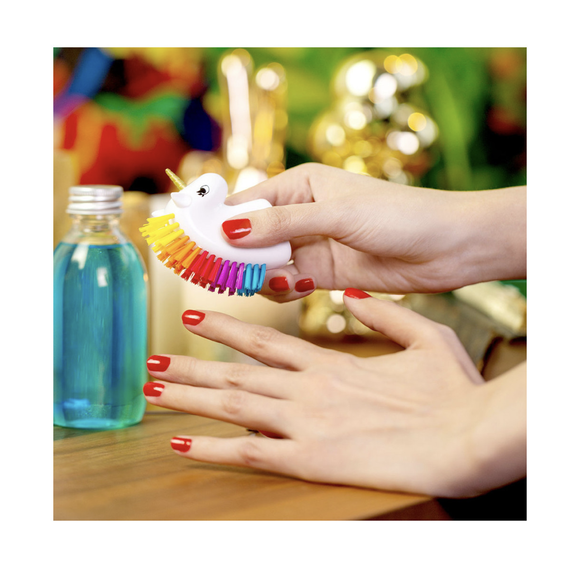 Kit 3 Limes à Ongles EVA Avec Bracelet Licorne - Multicolore - Neuf - Pour Ongles Naturels