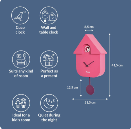 horloge coucou gradient fisura mycrazystuff.com