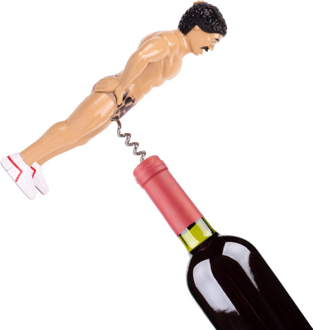 Ouvre-bouteille homme musclé – Décapsuleur humour avec nœud papillon - mycrazystuff