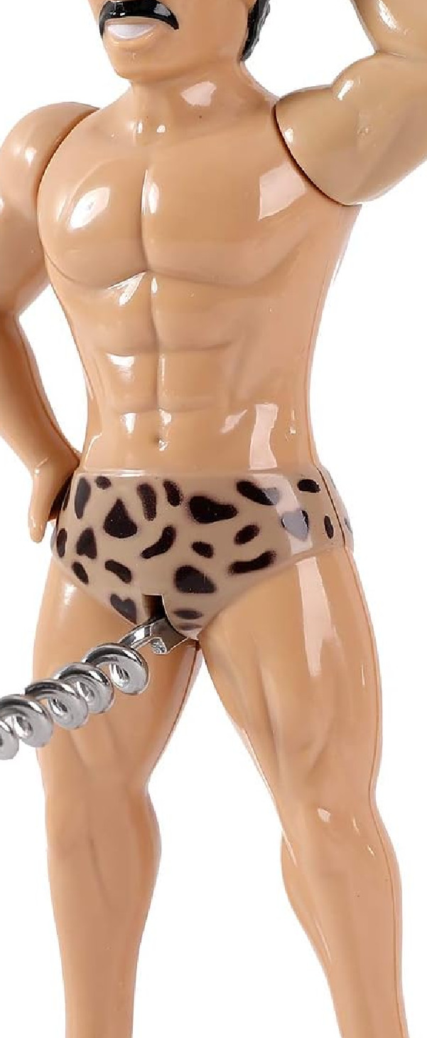 Ouvre-bouteille homme musclé – Décapsuleur humour avec nœud papillon - mycrazystuff
