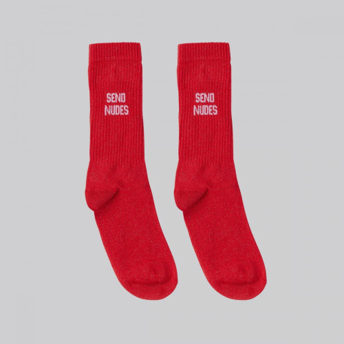 chaussettes à paillettes send nudes rouges Felicia aussi mycrazystuff.com
