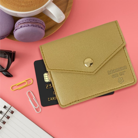 porte cartes maman en or mycrazystuff.com