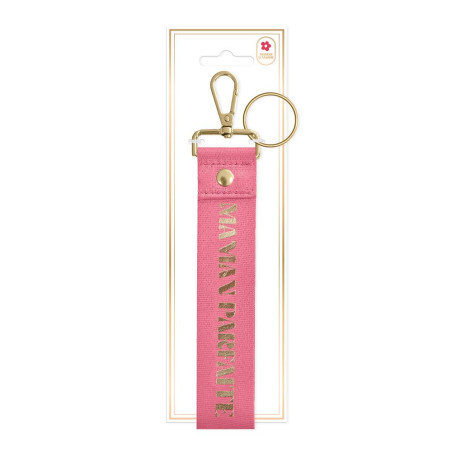porte clés lanière maman parfaite rose mycrazystuff.com