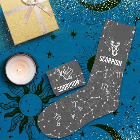 chaussettes paillettes zodiaque scorpion mycrazystuff.com