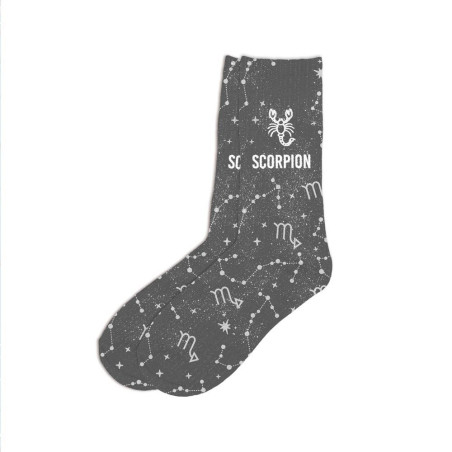 chaussettes paillettes zodiaque scorpion mycrazystuff.com