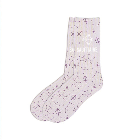 chaussettes zodiaques paillettes sagittaire mycrazystuff.com