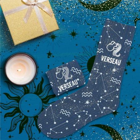 chaussettes zodiaque paillettes verseau mycrazystuff.com